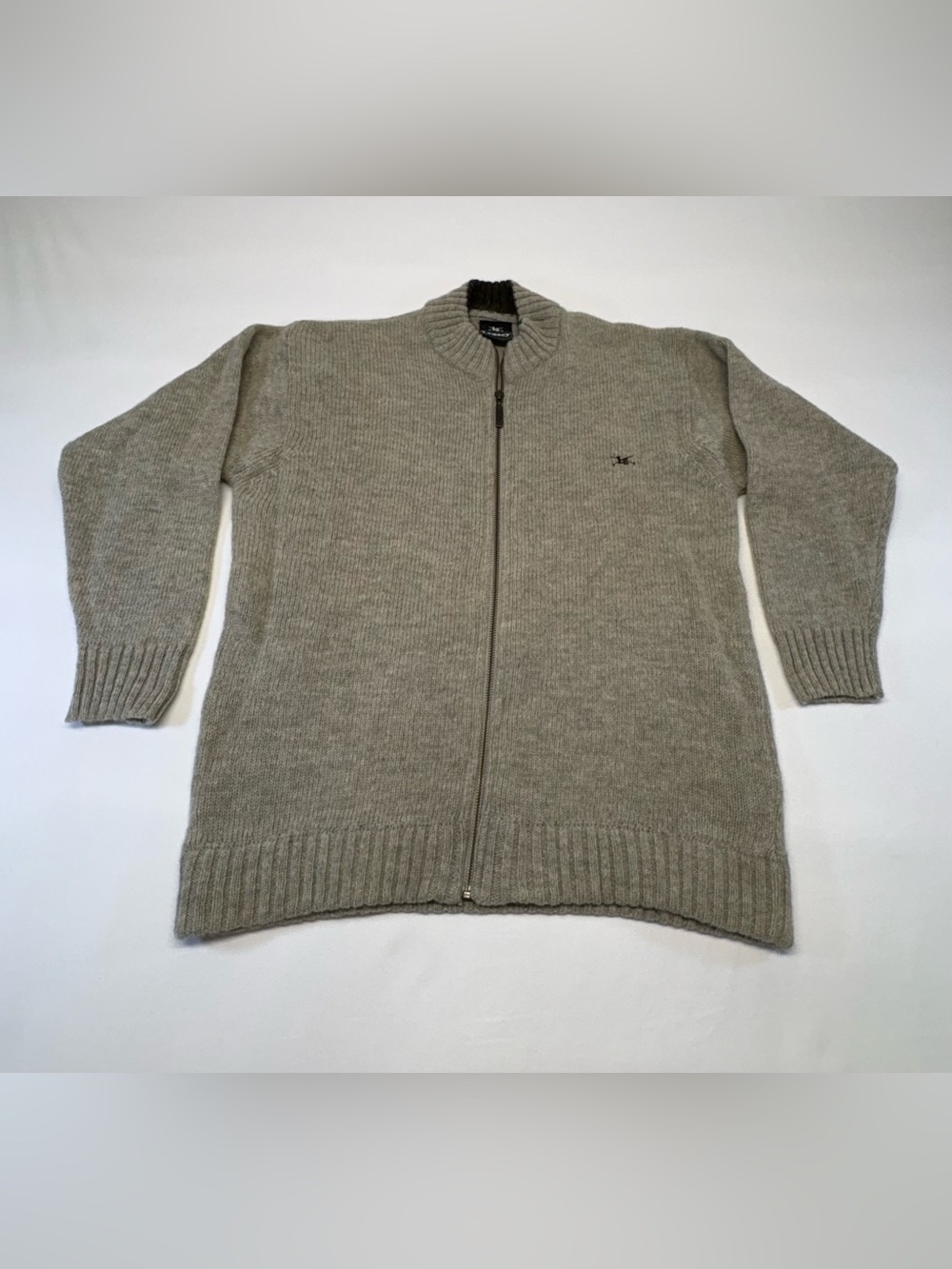 Legacy Vintage Full-Zip Knit Cardigan - Grey - Men's Small